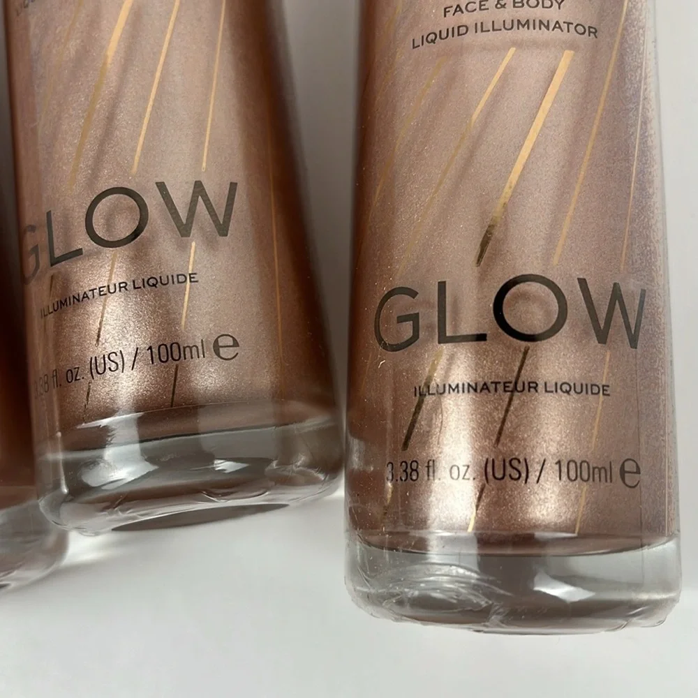 Liquid Illuminator Rose Gold Face and Body Highlighter Revolution 3pc Bundle - Picture 3 of 7